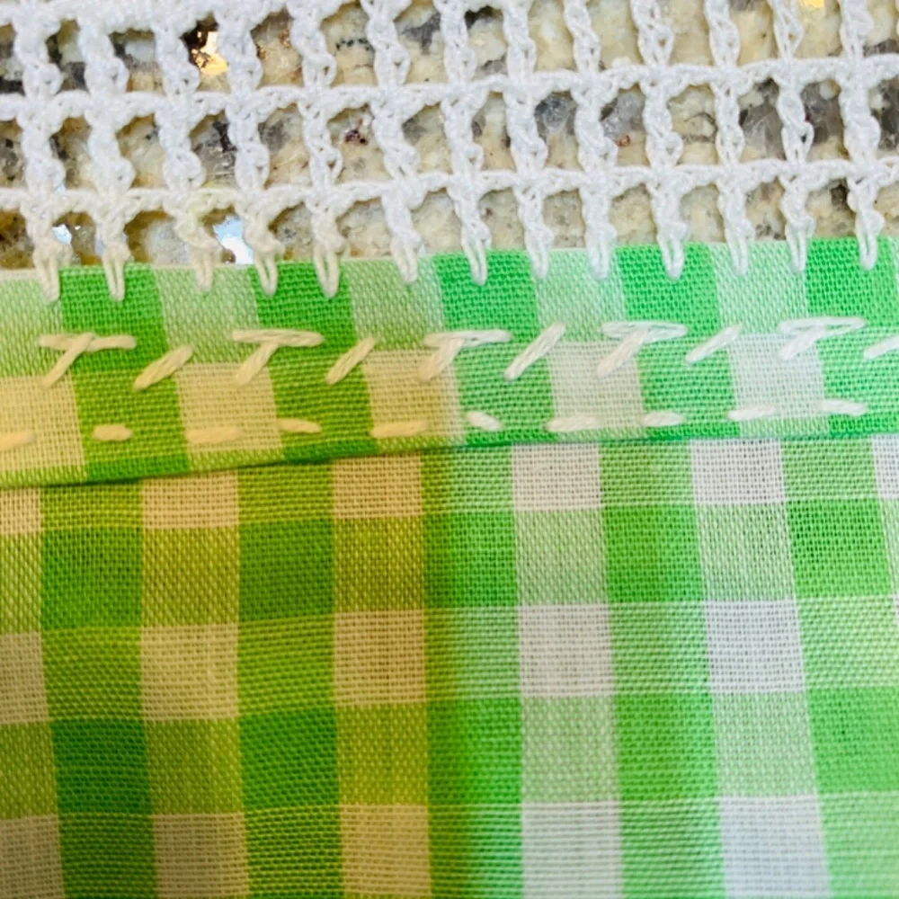 Vintage Embroidered Tablecloth Square 50' X 50